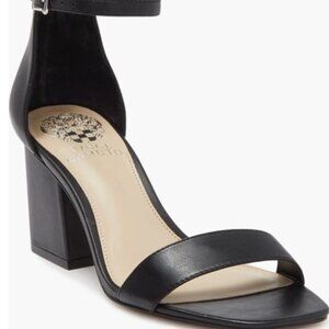 VINCE Camuto "Margry" black Block Heel Ankle Strap Women
